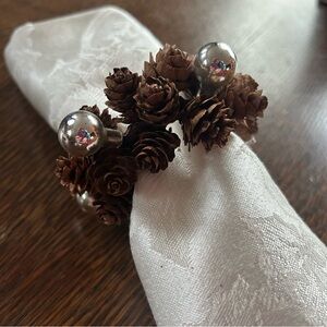 Pottery Barn Pinecone Napkin Rings